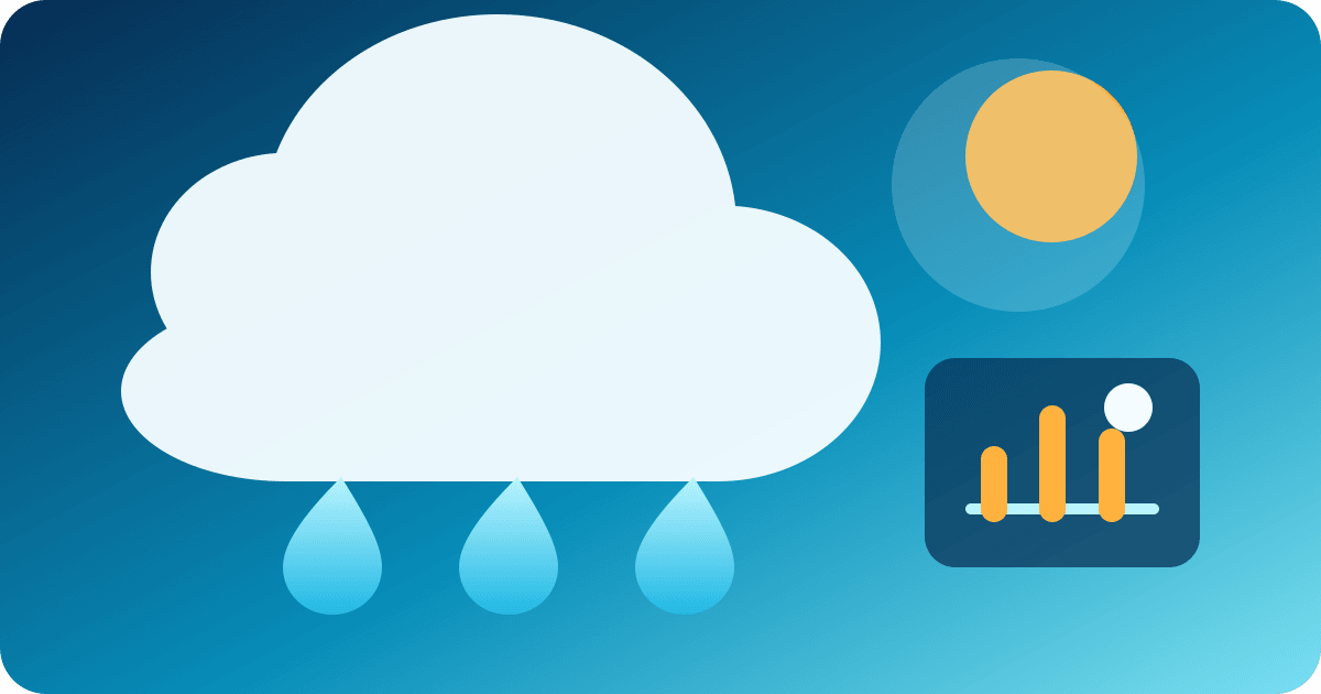 Redaktionelle Illustration: Regenwahrscheinlichkeit und Millimeter: zwei verschiedene Werte